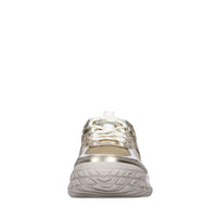 Sneakers in pelle ecopelle e tessuto 
