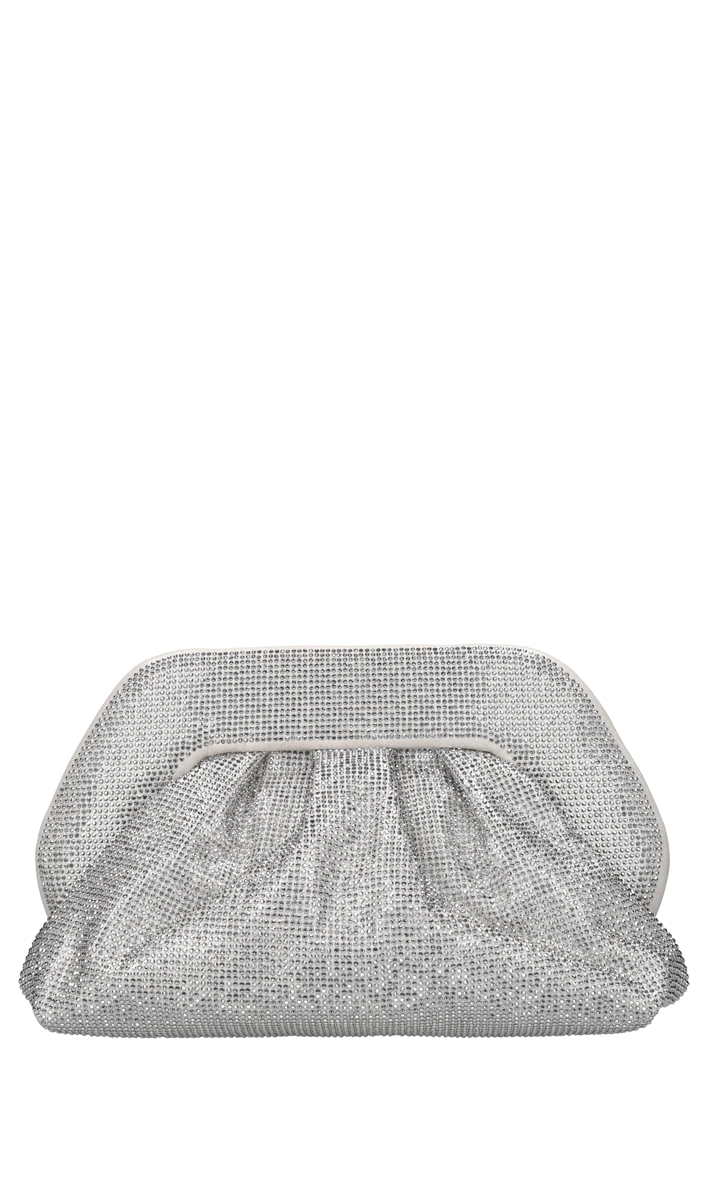 Borsa Tia in tessuto e strass 