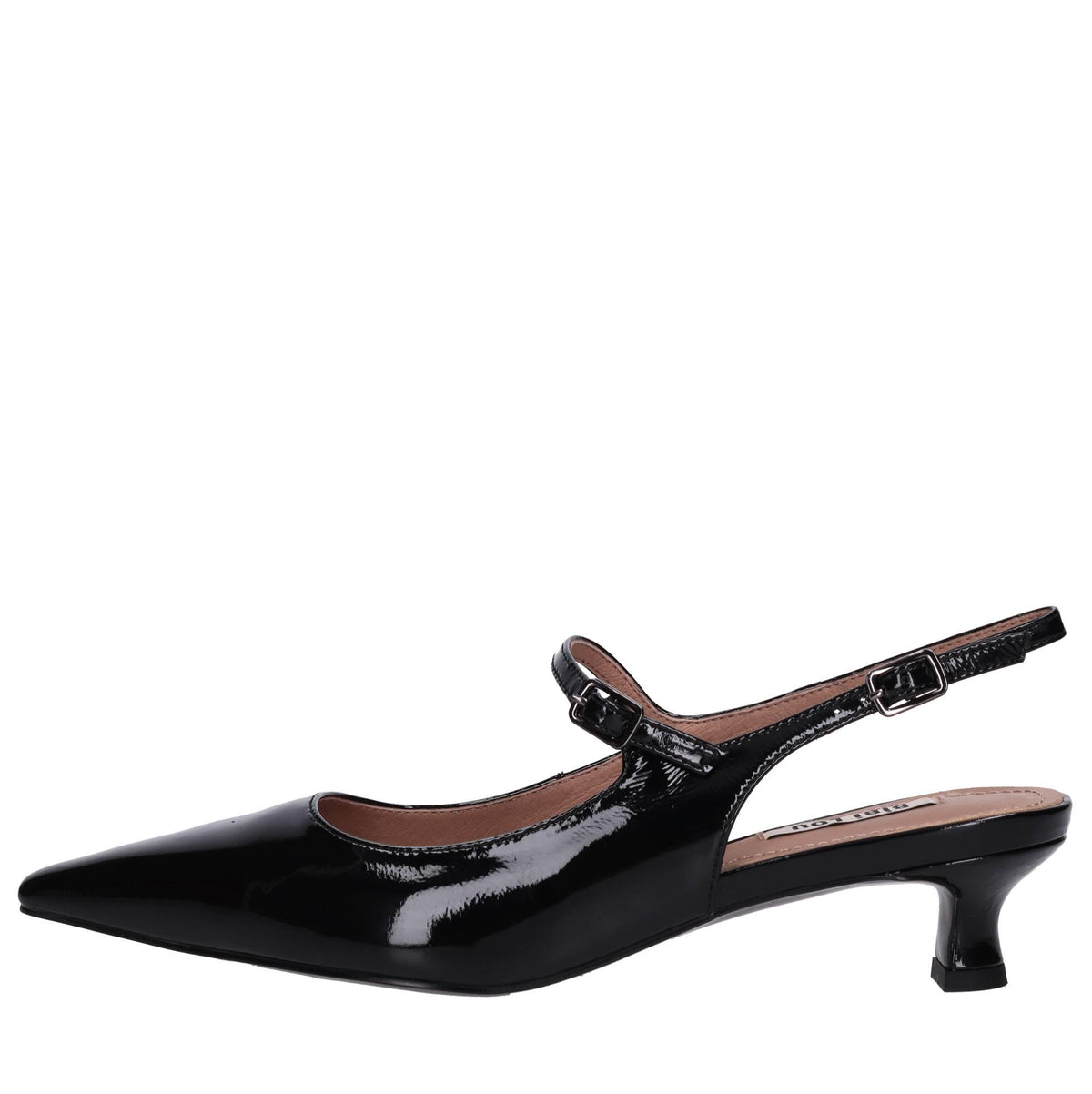Décolleté slingback in pelle 