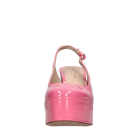 Décolleté slingback in pelle 