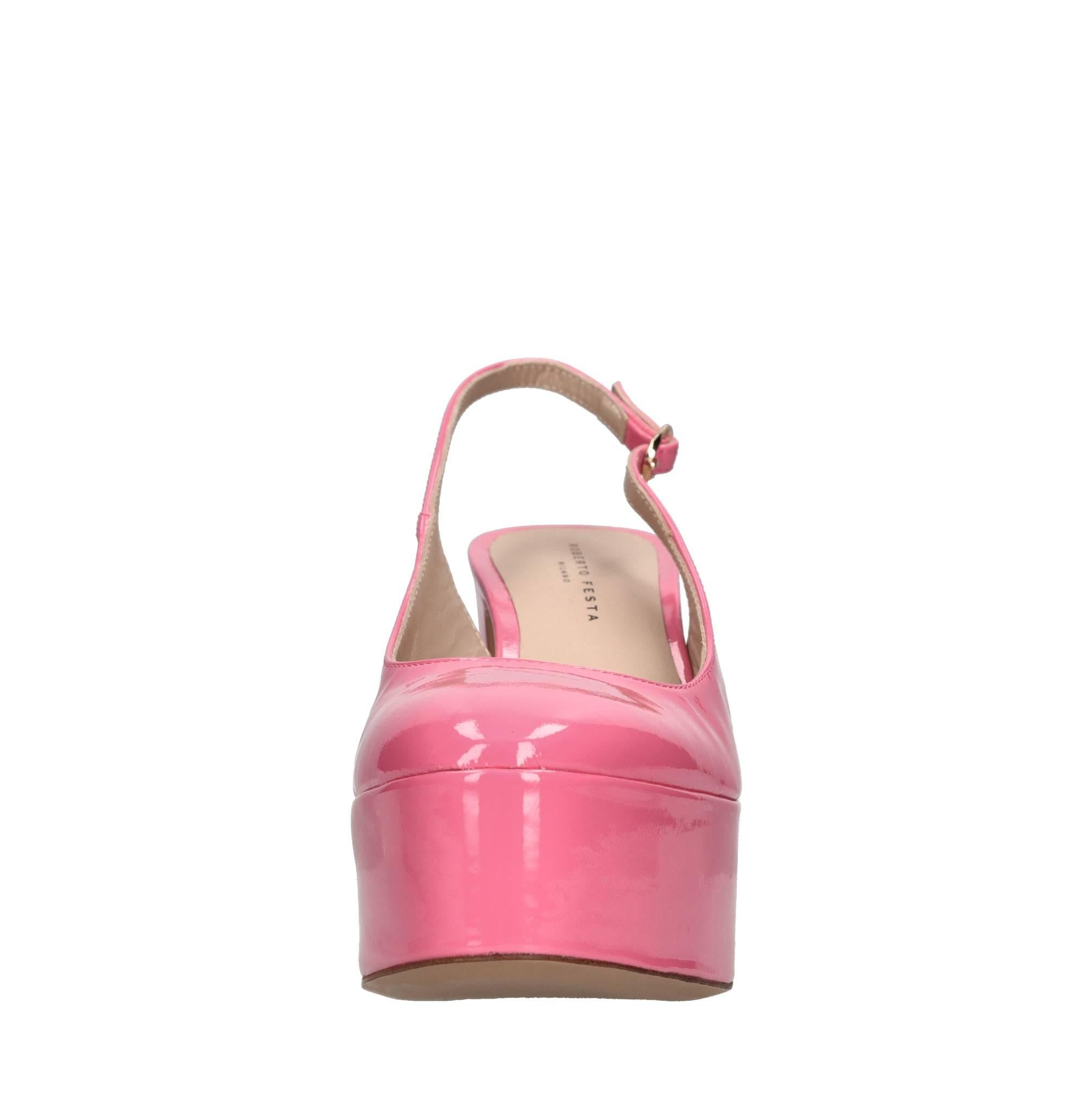 Décolleté slingback in pelle 