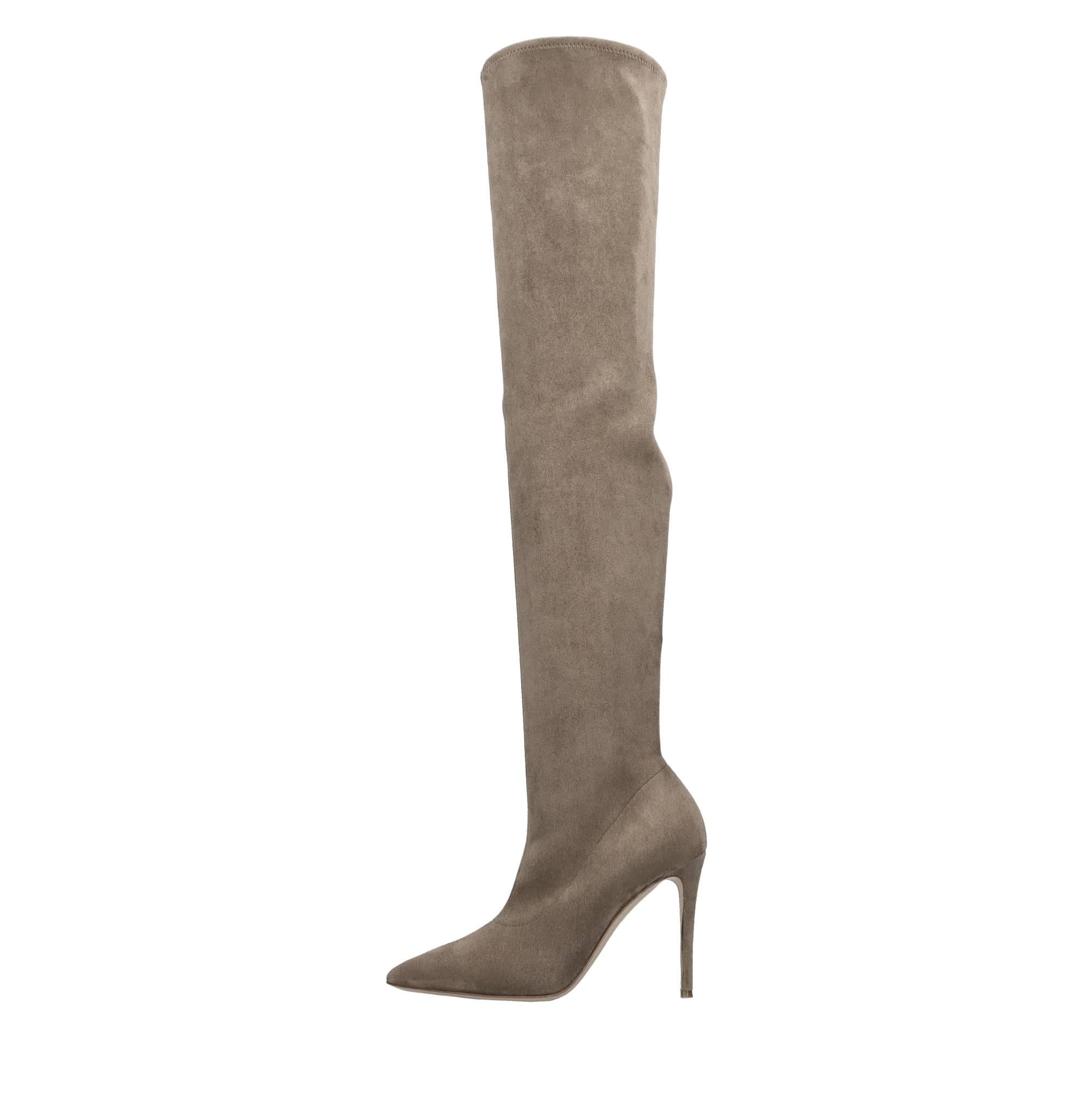 Stivali cuissard Julia in ecocamoscio stretch 