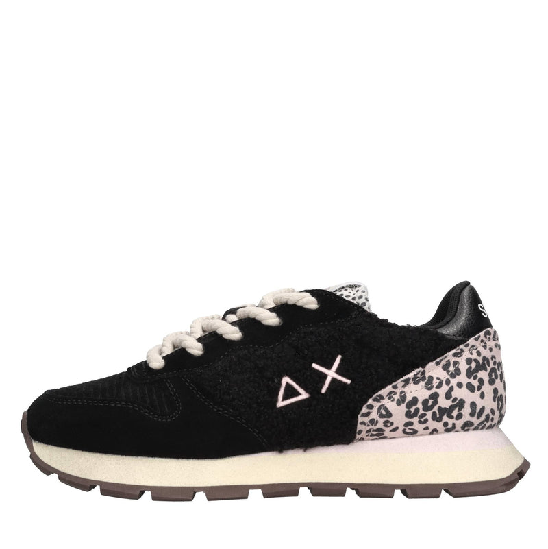 Sneakers Ally Winter in camoscio, tessuto ed ecopelliccia 