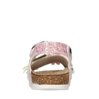 Sandali in ecopelle e glitter 