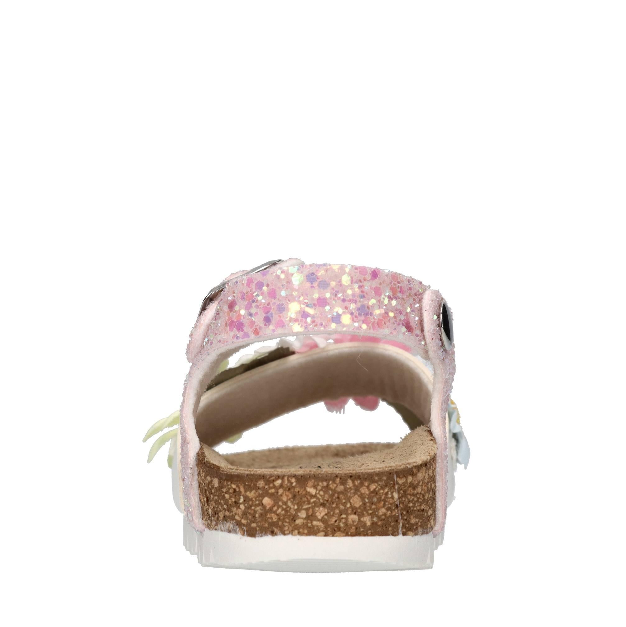 Sandali in ecopelle e glitter 