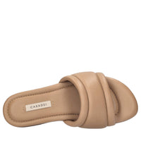 Sandali flat in pelle 