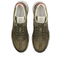 Sneakers in camoscio pelle e tessuto 