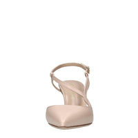 Décolleté slingback in pelle 