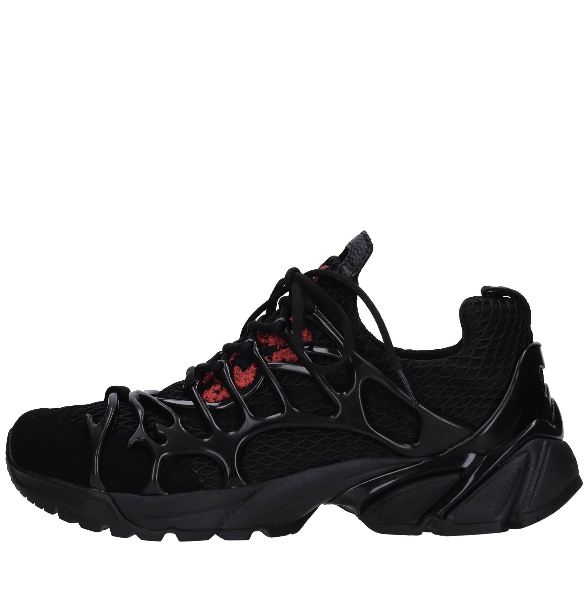 Sneakers in tessuto e gomma 