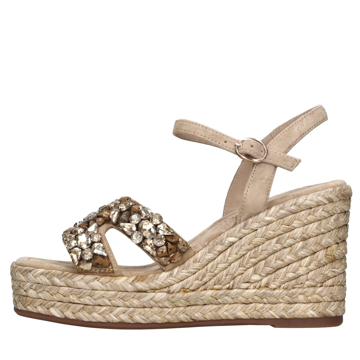 Sandali in pelle strass e pietre 