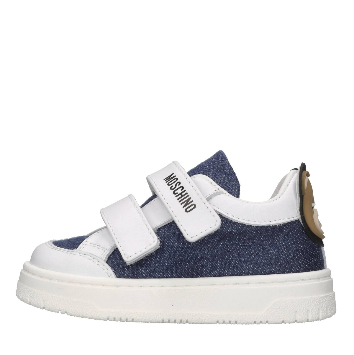Sneakers in pelle ecopelle e tessuto 