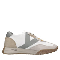 Sneakers in camoscio ecopelle e tessuto 