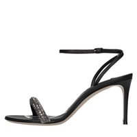 Sandali in pelle e strass 
