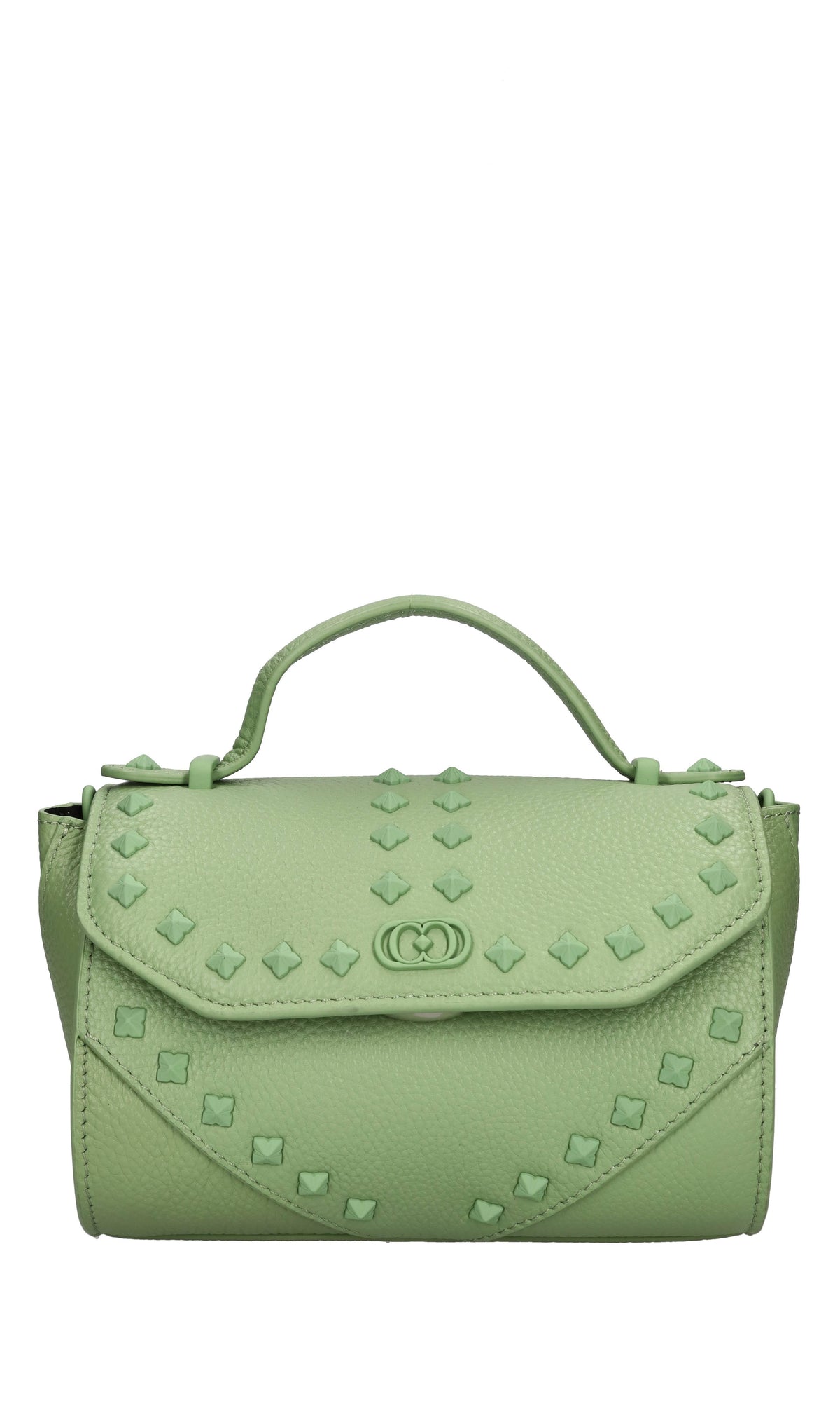 Borsa mini Frivolous in pelle e borchie. 