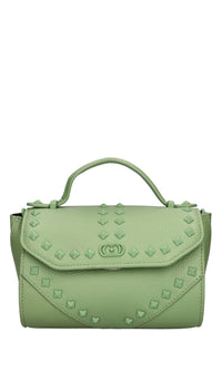 Borsa mini Frivolous in pelle e borchie. 