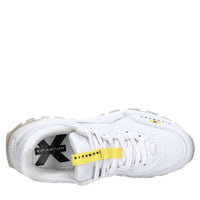 Sneakers in ecopelle e tessuto 
