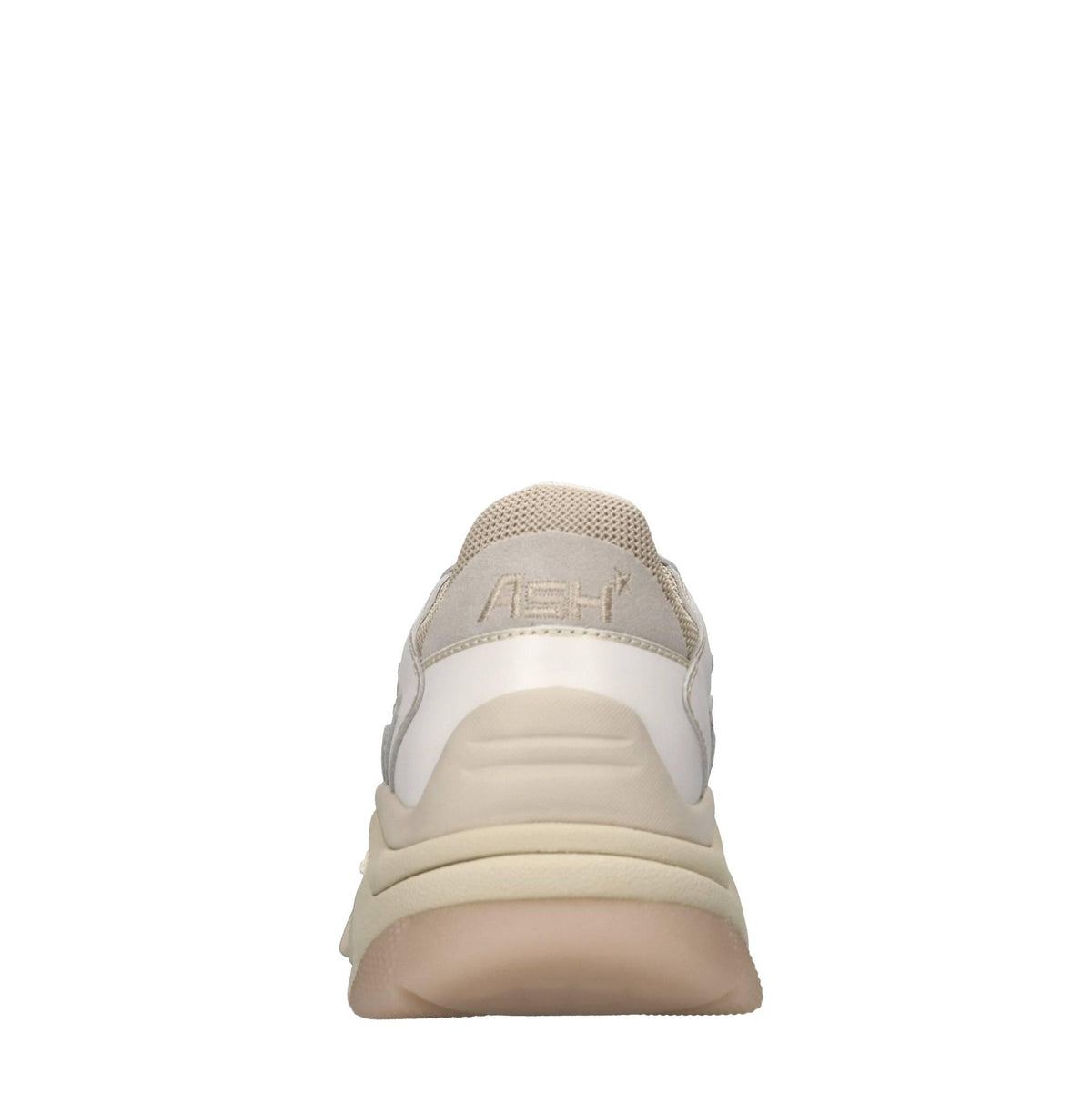 Sneakers in pelle e tessuto 