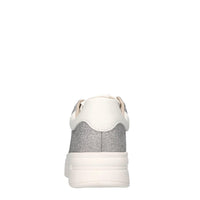 Sneakers in pelle e microglitter 