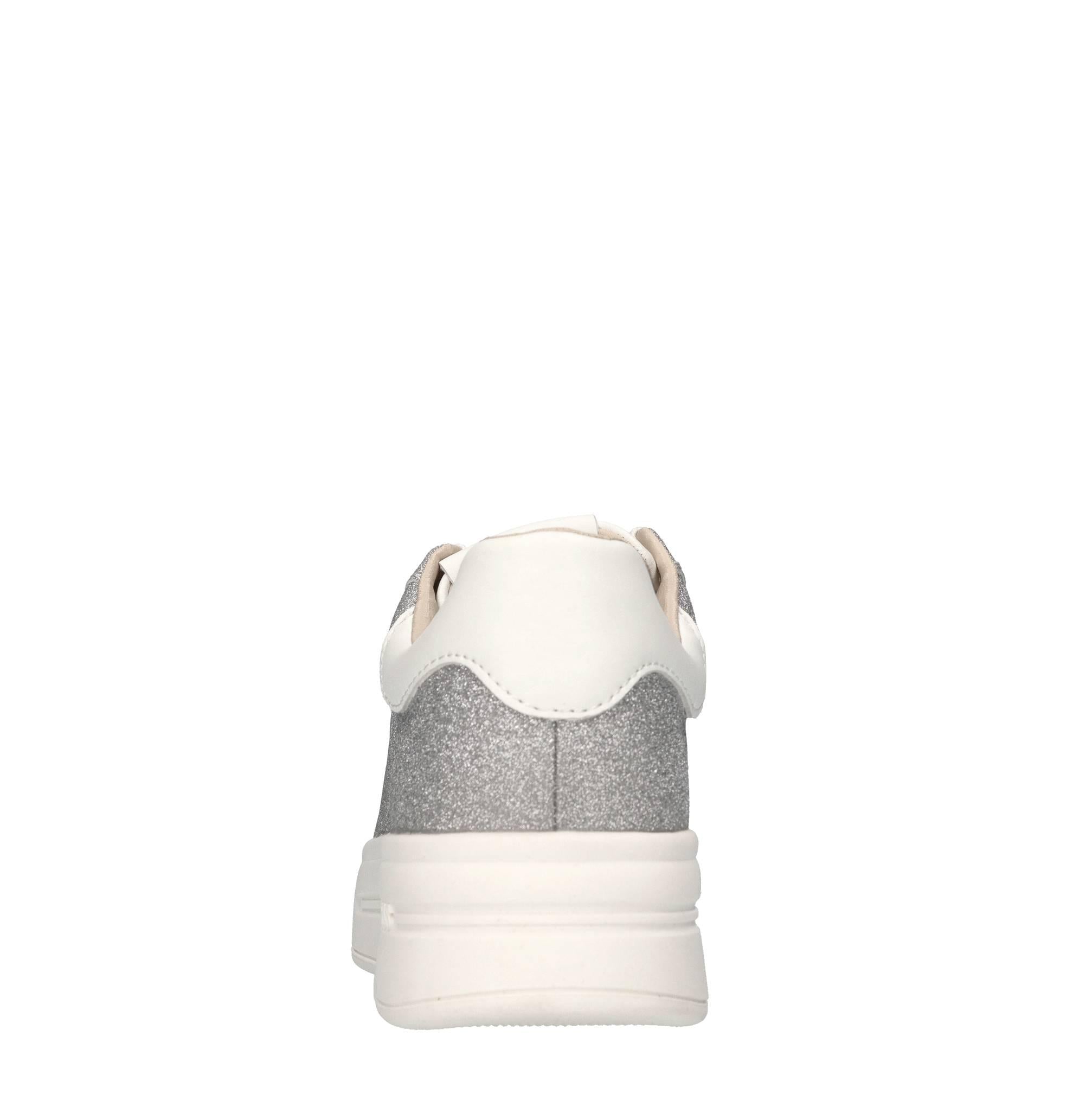Sneakers in pelle e microglitter 