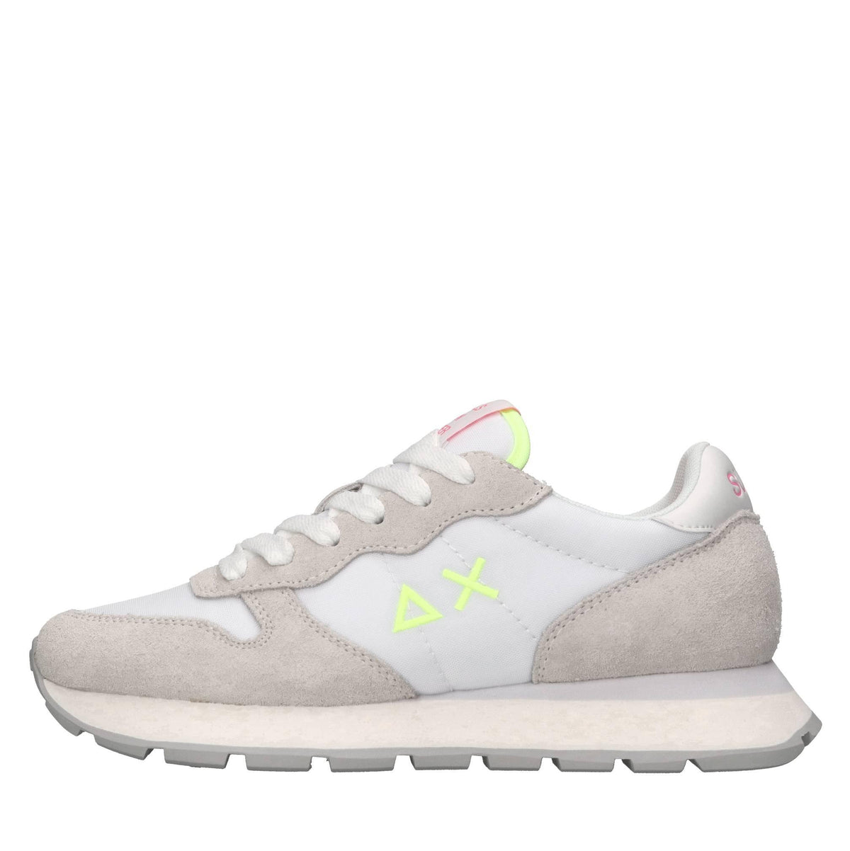 Sneakers in pelle ecopelle e tessuto 