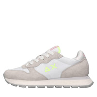 Sneakers in pelle ecopelle e tessuto 