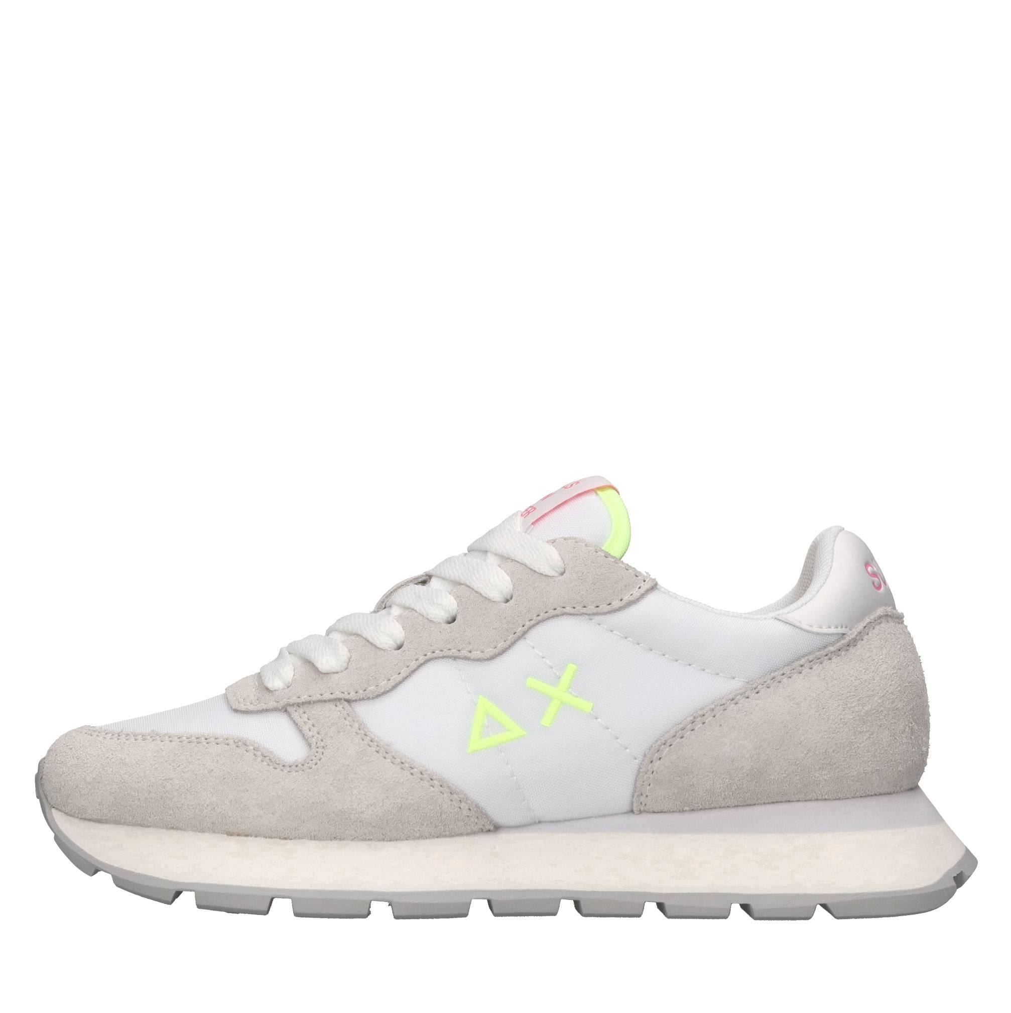 Sneakers in pelle ecopelle e tessuto 