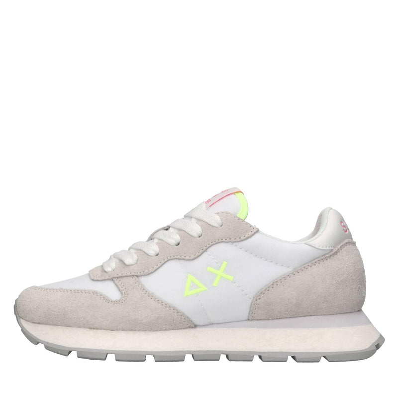 Sneakers in pelle ecopelle e tessuto 