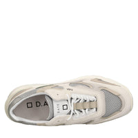 Sneakers in pelle, tessuto e camoscio 