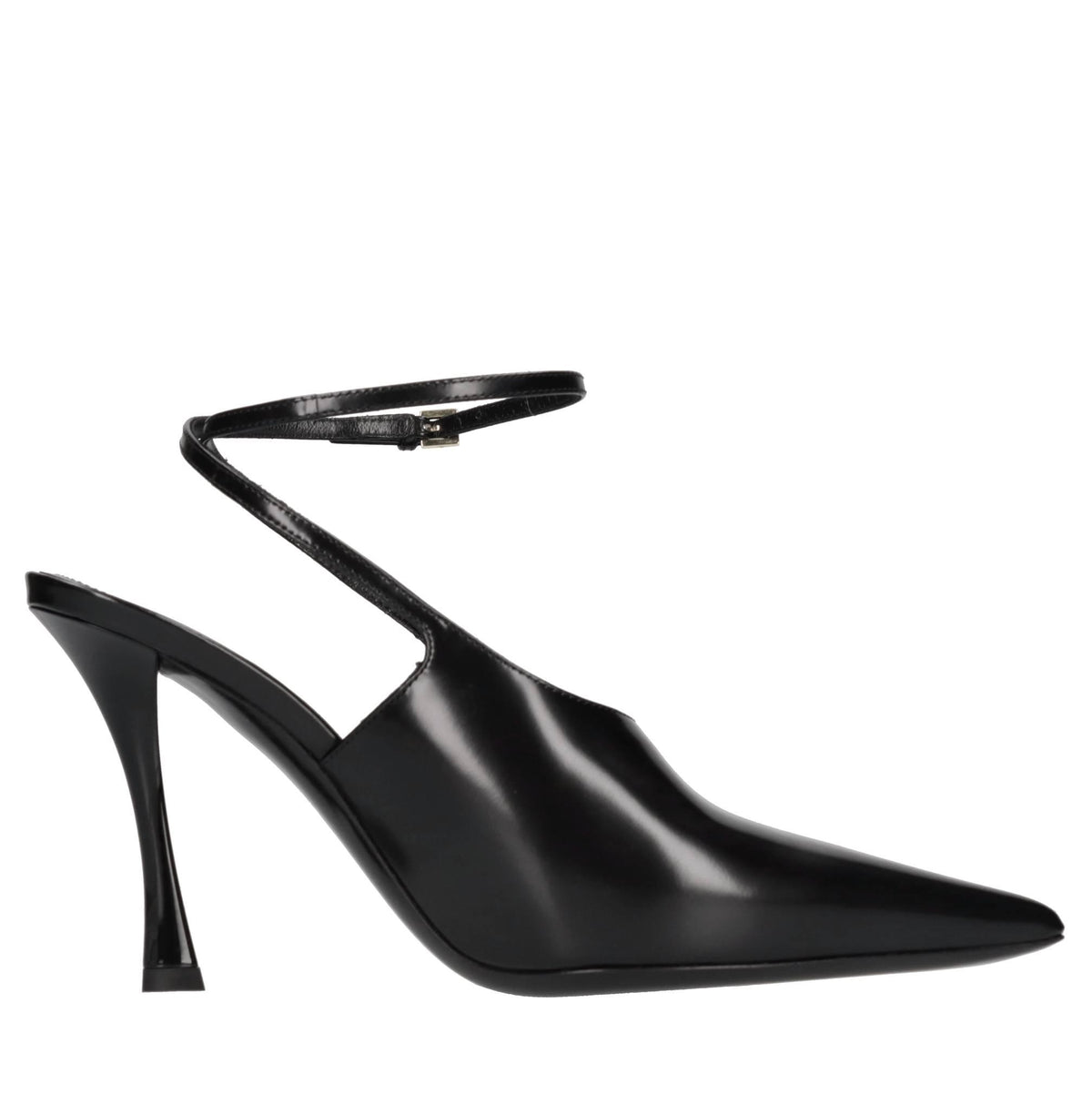 Décolleté slingback in pelle 