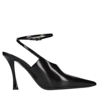 Décolleté slingback in pelle 