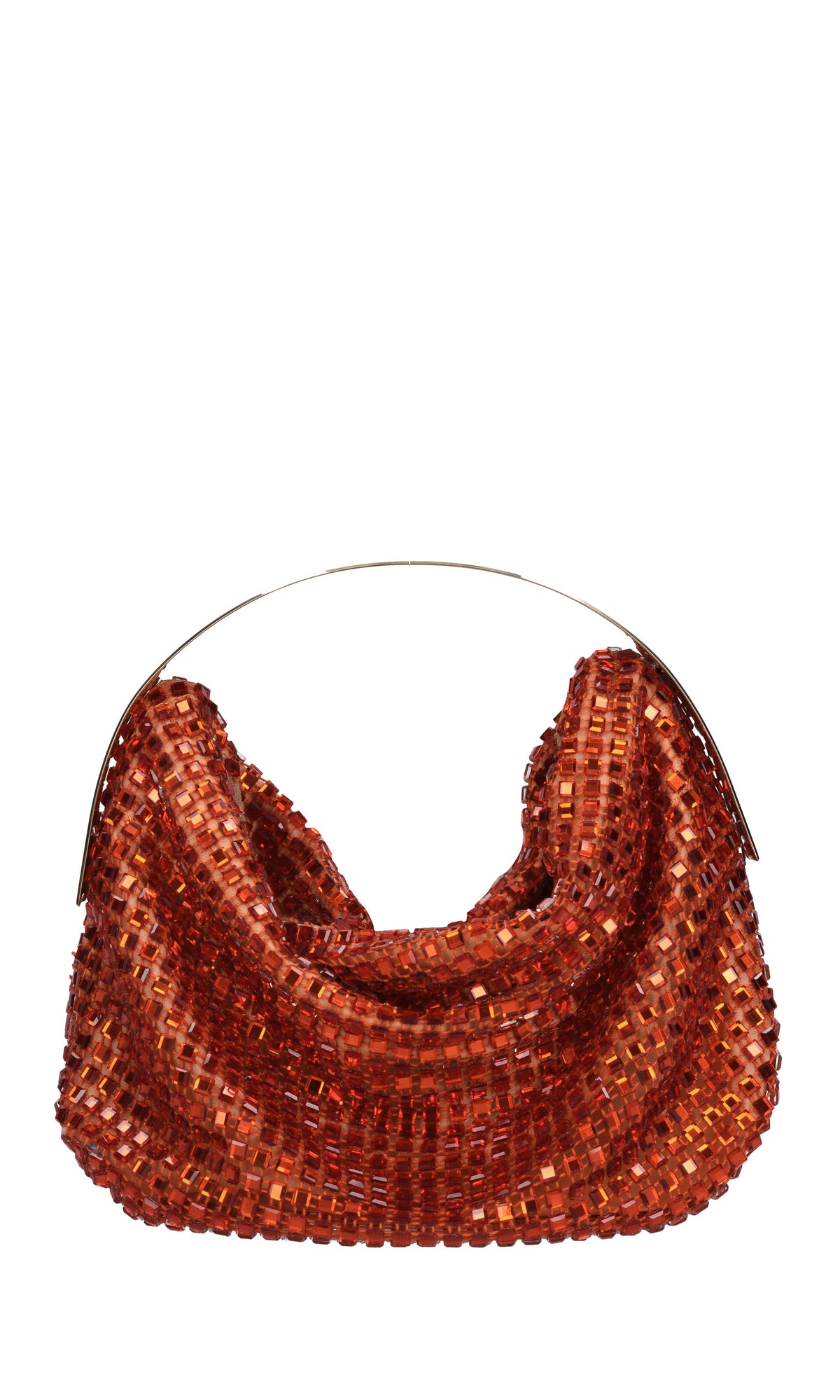 Borsa modello CLO in tessuto e strass 