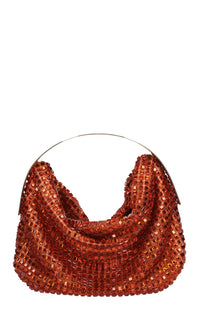Borsa modello CLO in tessuto e strass 