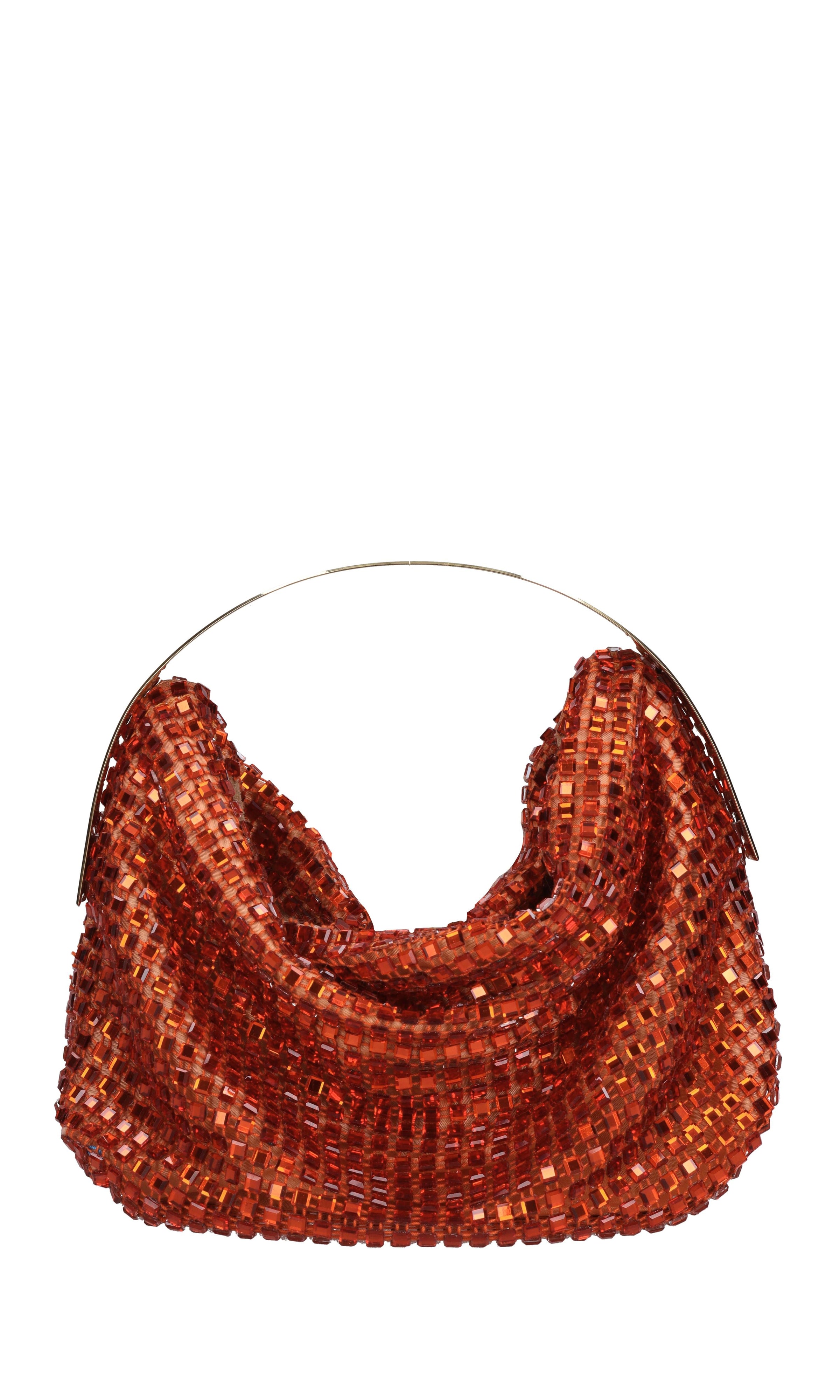 Borsa modello CLO in tessuto e strass 