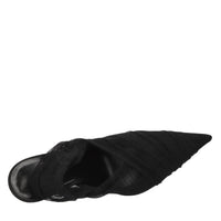 Décolleté slingback in tulle 