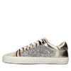LORENZO MARI Pony skin and glitter sneakers