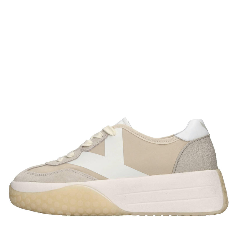 Sneakers in camoscio e tessuto 