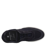 Slip-on in camoscio e tessuto elasticizzato 