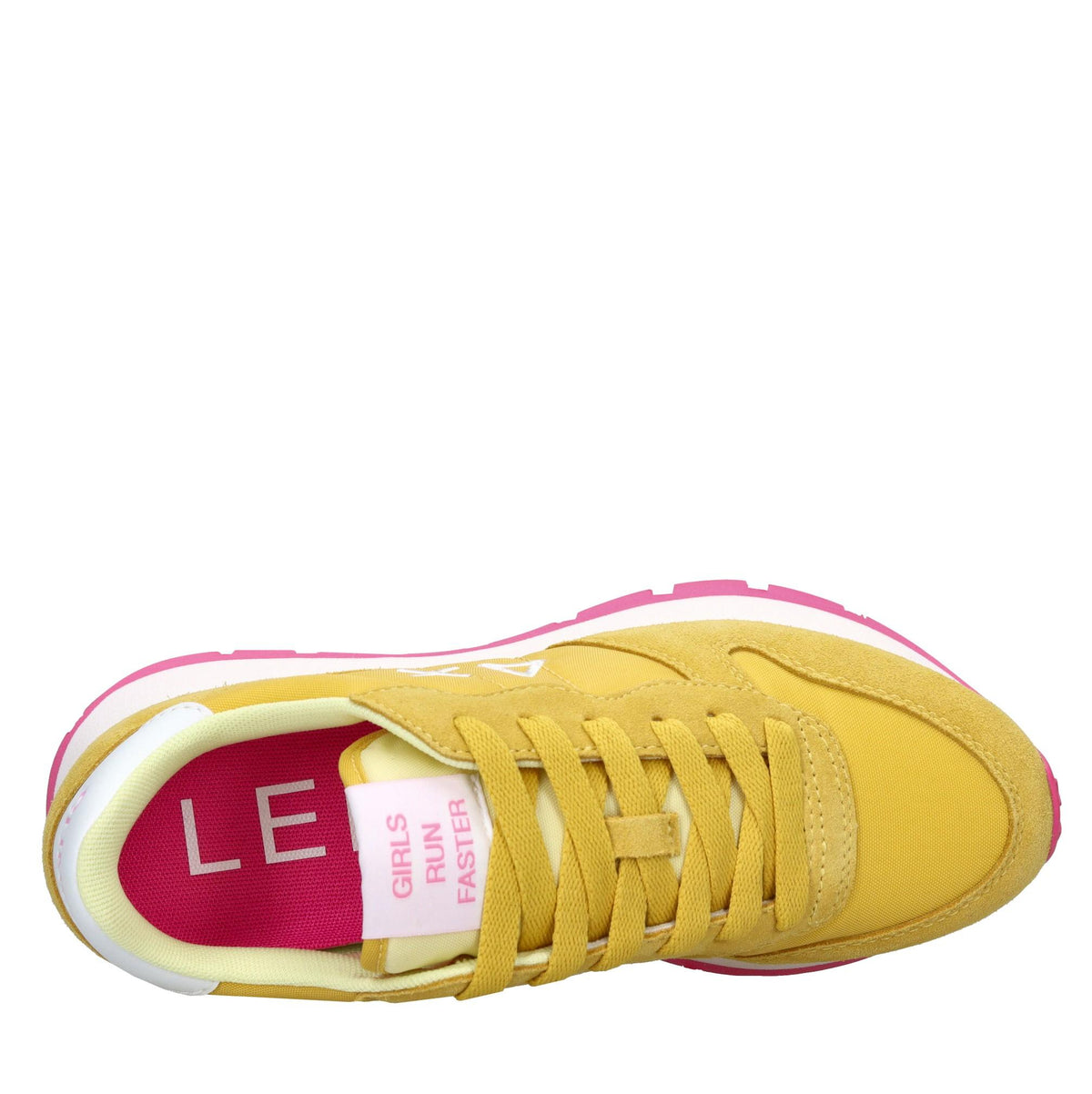 Sneakers in camoscio e tessuto 