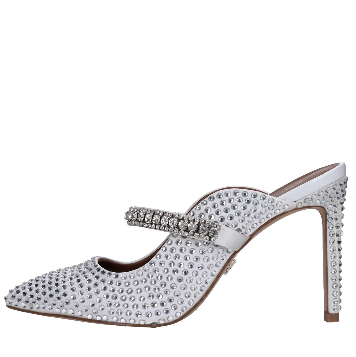Sabot in raso e strass 