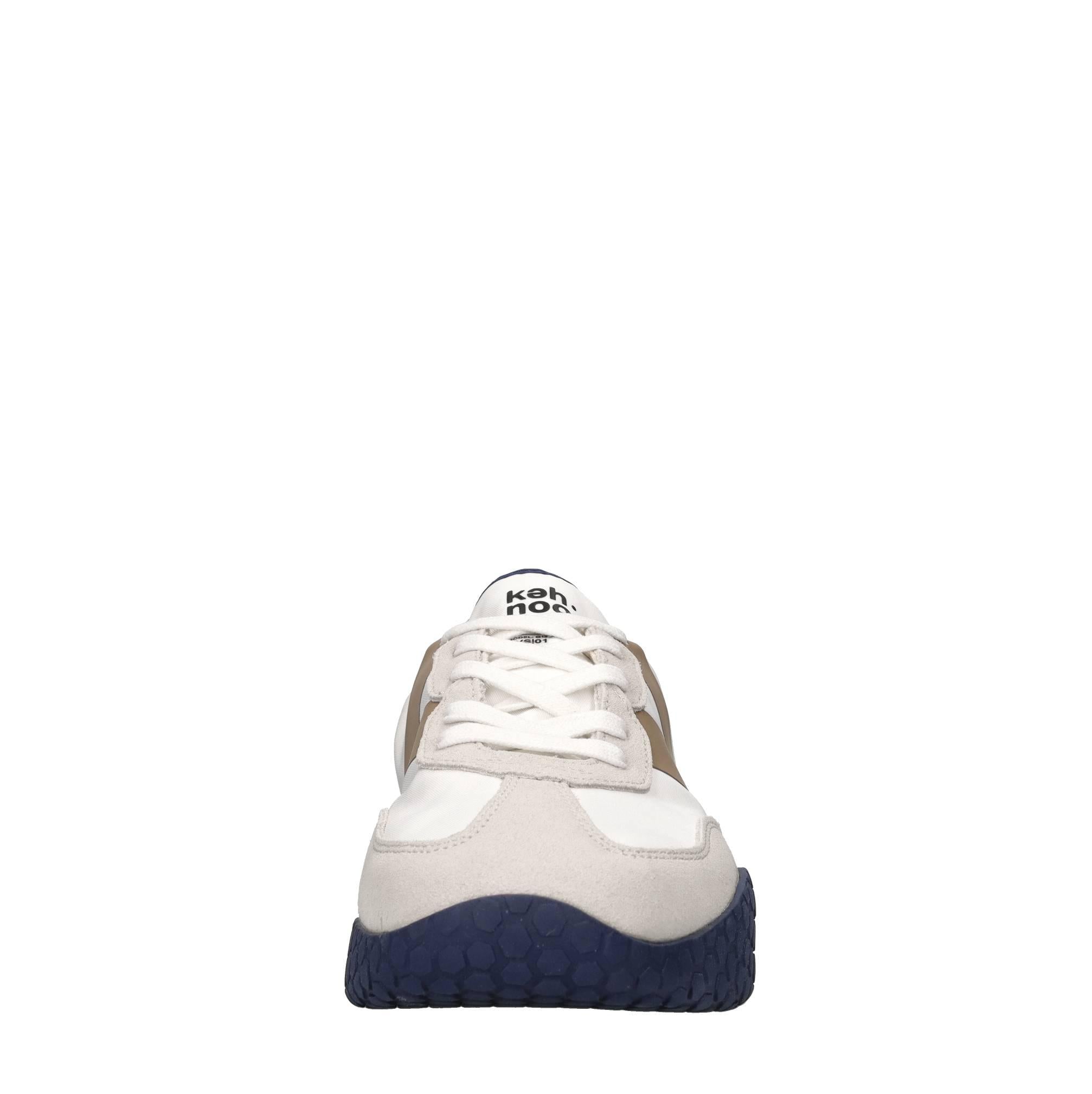 Sneakers in camoscio ecopelle e tessuto 