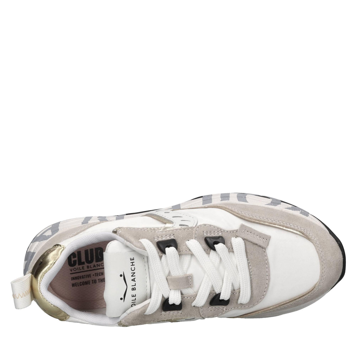 Sneakers in camoscio e tessuto 