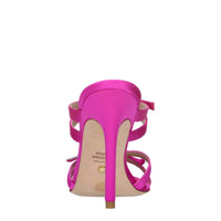 Mules in raso e strass 