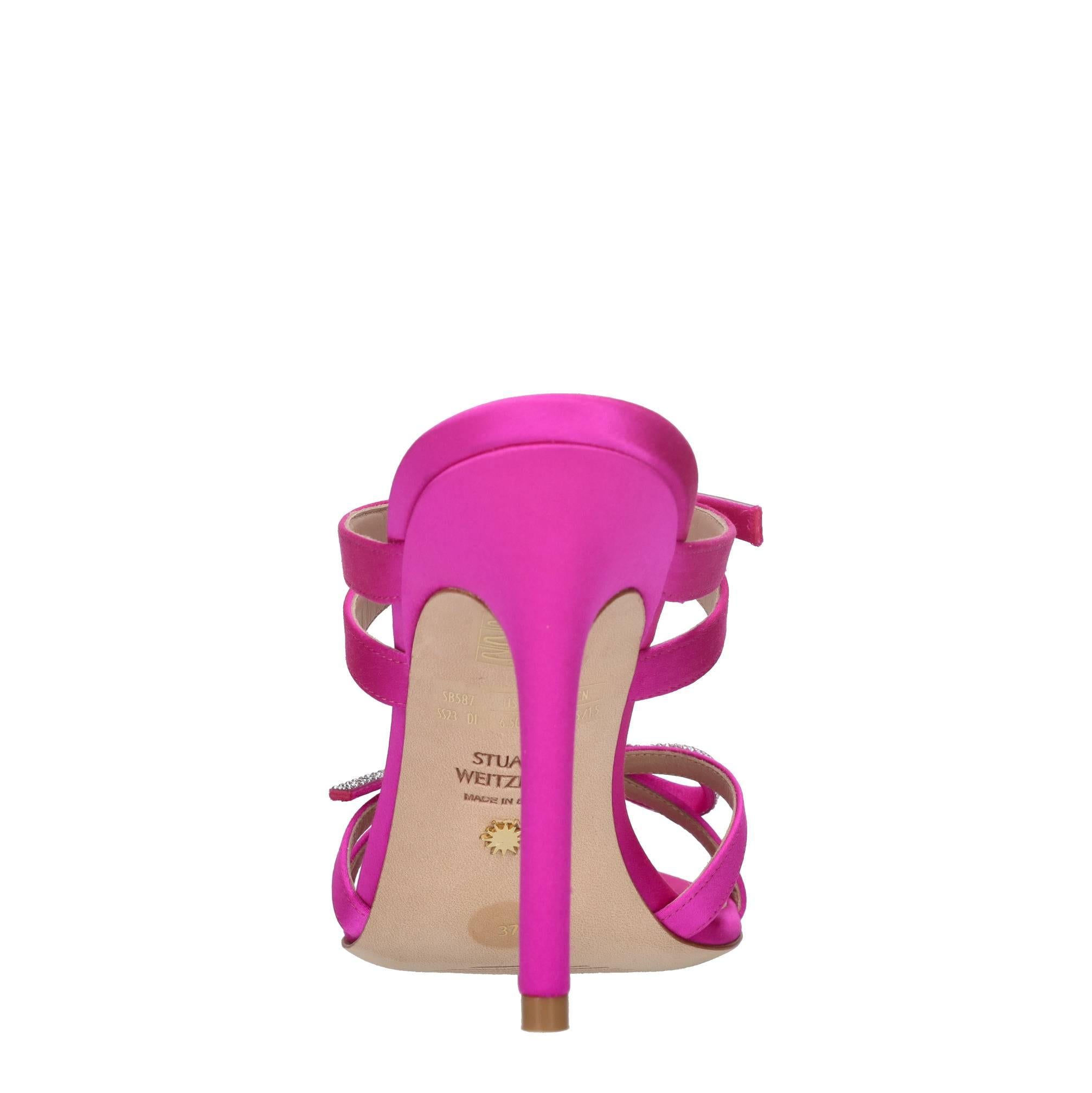 Mules in raso e strass 