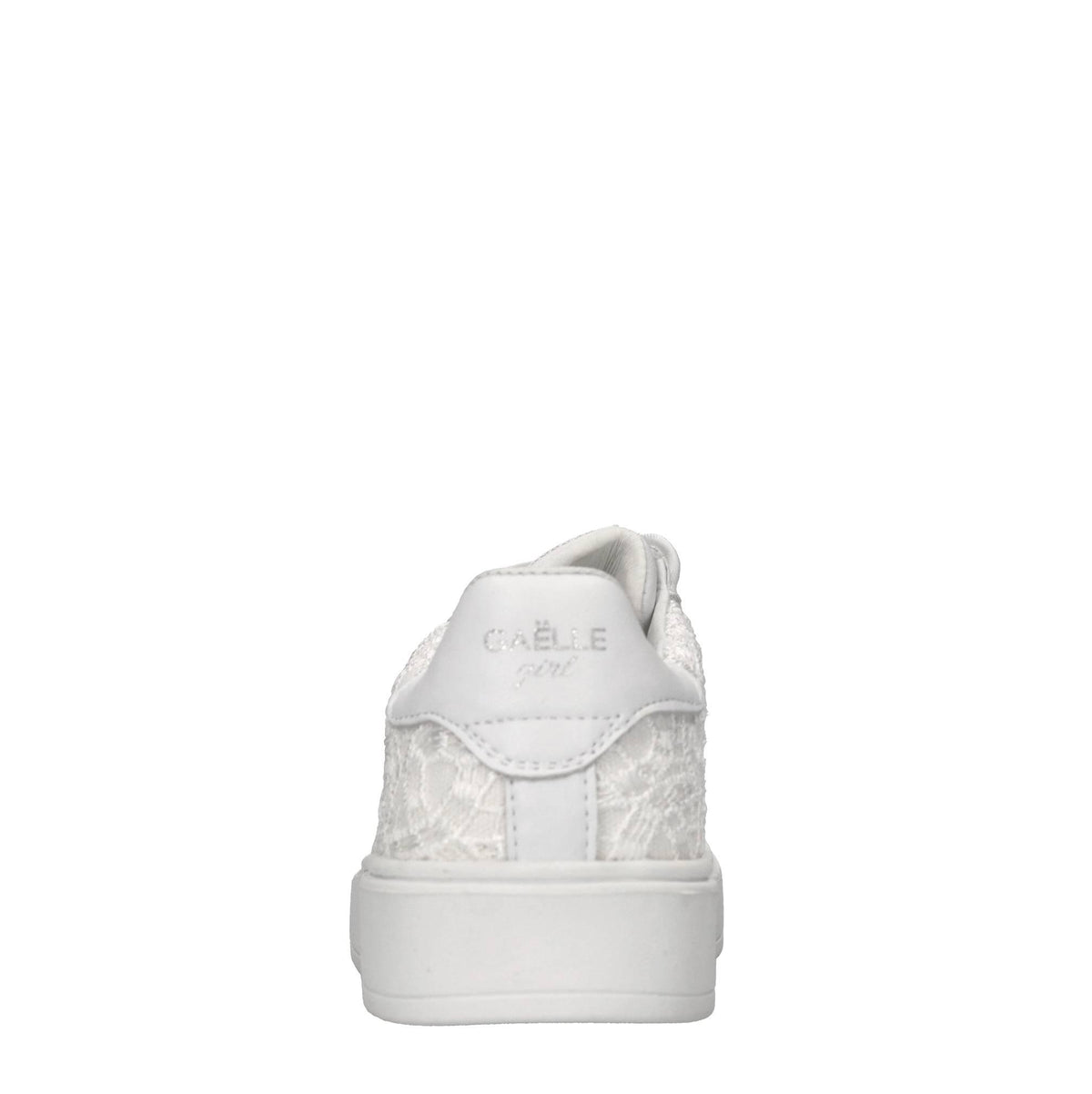Sneakers in pelle e tessuto 