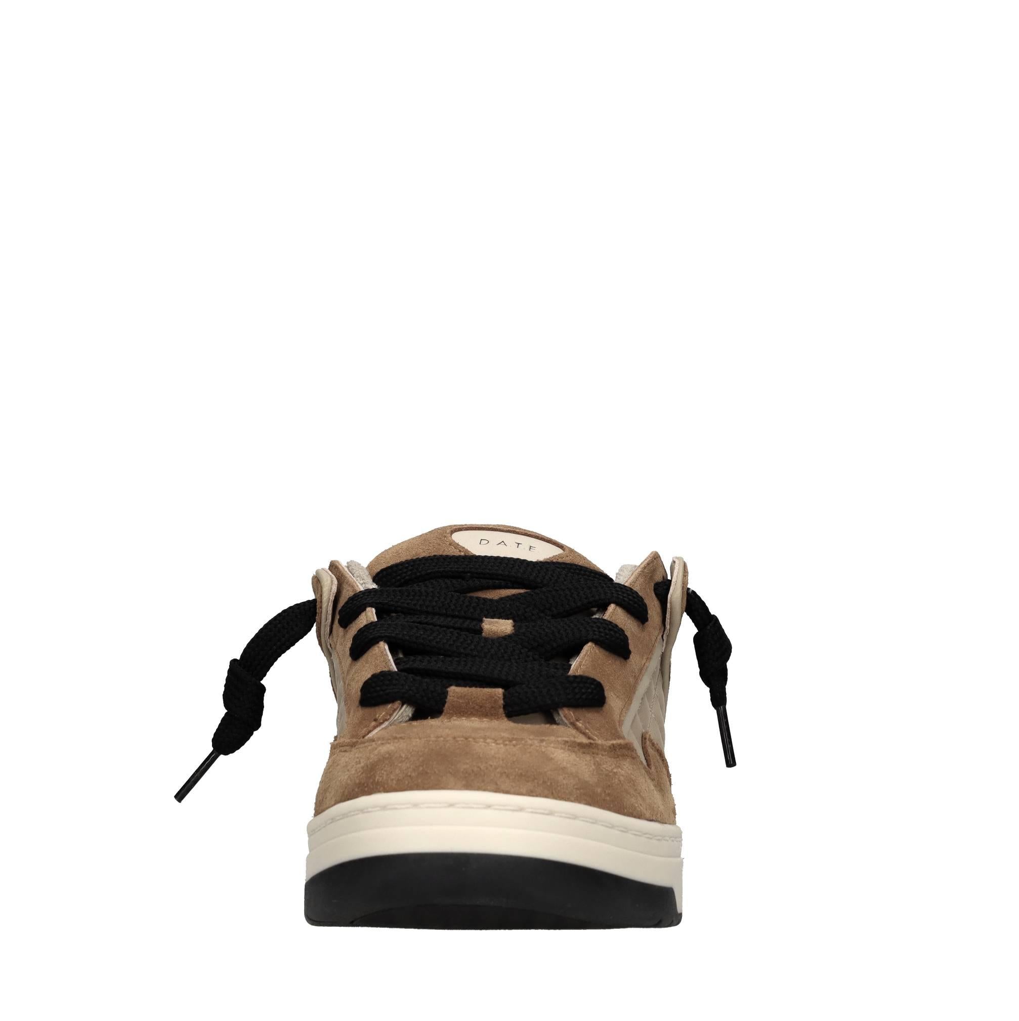 Sneakers in camoscio e tessuto 