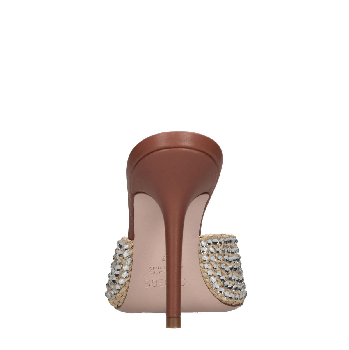 Mules Marie in pelle e rafia 
