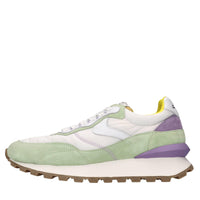 Sneakers in camoscio,pelle e tessuto 