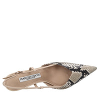 Décolleté slingback in pelle 