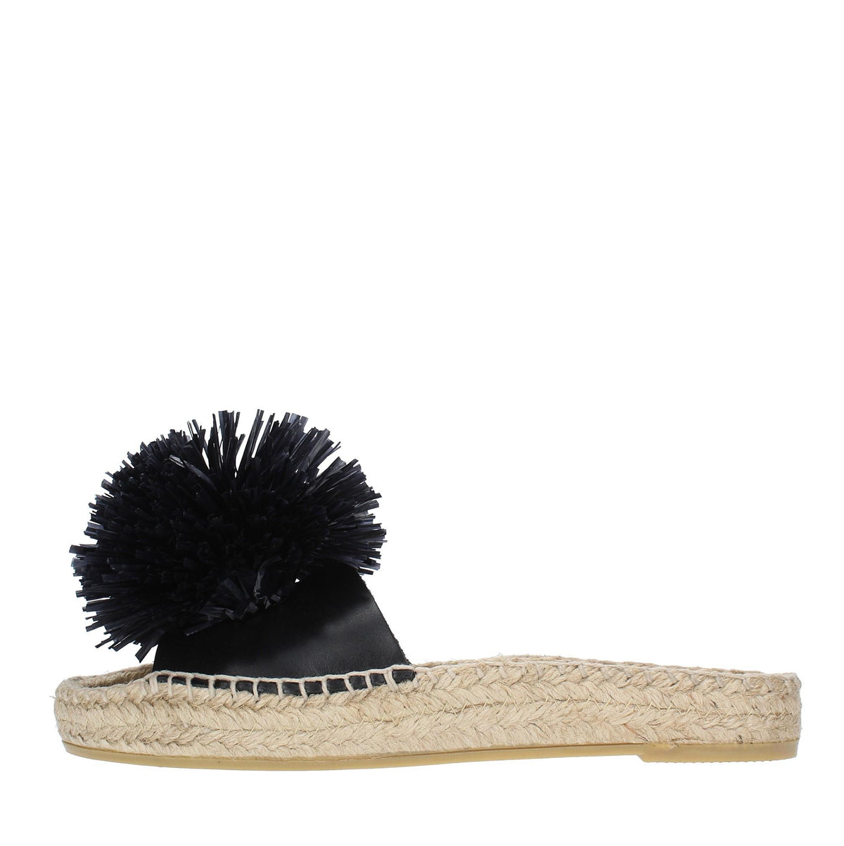 Mules modello FUJI in pelle e rafia 