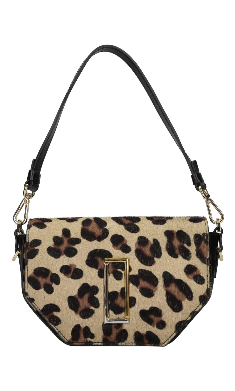 Borsa in pelle e cavallino 